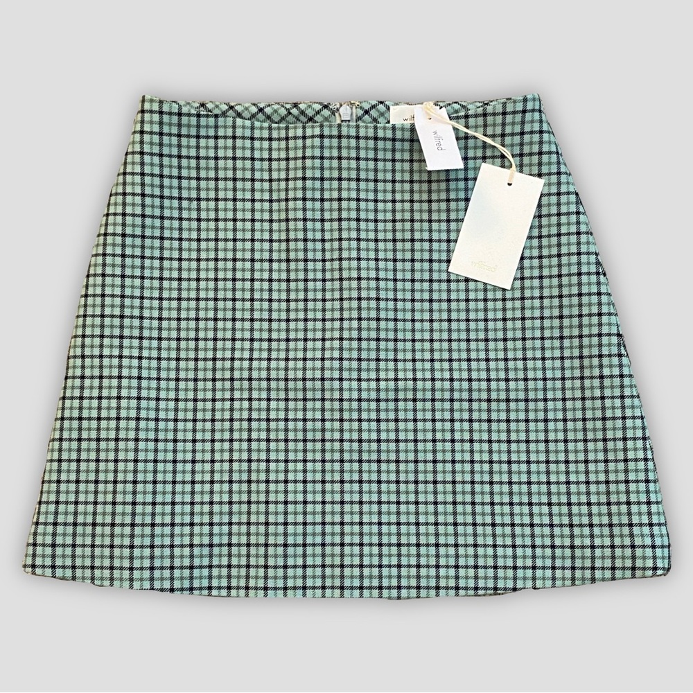 Wilfred Classic Green Mini Skirt